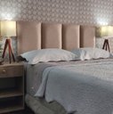 Ver imagem 1 de Cabeceira Cama Queen Módena V4 Linho Bege 60 Rbl