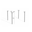 Ver imagem 6 de Conjunto: Mesa Sala Jantar Sena C/ Tampo de Madeira 1.60cm + 6 Cadeiras Amsterdã Niquel/corano Bege