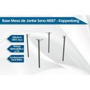 Ver imagem 4 de Conjunto: Mesa Sala Jantar Sena C/ Tampo de Madeira 1.60cm + 6 Cadeiras Amsterdã Niquel/corano Bege