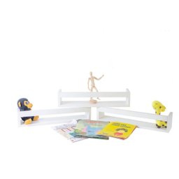 Kit 2 Prateleiras para Livros Enfeite Nicho Branco - 5