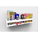 Ver imagem 3 de Kit 2 Prateleiras para Livros Enfeite Nicho Branco