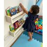 Kit 2 Prateleiras para Livros Enfeite Nicho Branco - 1