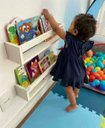 Ver imagem 1 de Kit 2 Prateleiras para Livros Enfeite Nicho Branco