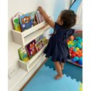 Ver imagem 1 de Kit 2 Prateleiras para Livros Enfeite Nicho Branco