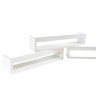 Kit 2 Prateleiras para Livros Enfeite Nicho Branco - 6