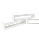 Ver imagem 6 de Kit 2 Prateleiras para Livros Enfeite Nicho Branco