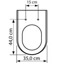 Ver imagem 5 de Assento Sanitário Poliéster para Louça Level (deca) Super Luxo Cromado (reb. Oculto) Branco