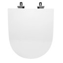 Ver imagem 1 de Assento Sanitário Poliéster para Louça Level (deca) Super Luxo Cromado (reb. Oculto) Branco