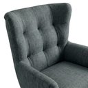 Ver mais imagens de Poltrona Decorativa Malta Base Giratoria Linho Tcs 718 Moll