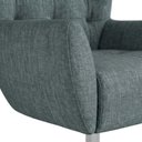 Ver imagem 7 de Poltrona Decorativa Malta Base Giratoria Linho Tcs 718 Moll