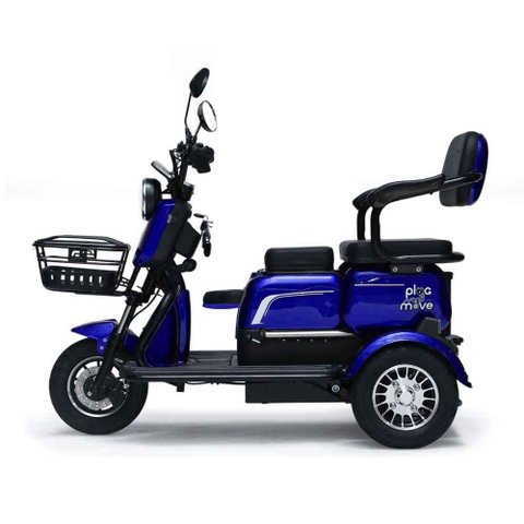 Triciclo Elétrico - New Smart Pam 1000w Lithium - Azul - Plug And Move