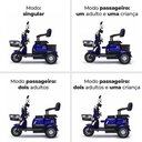 Ver imagem 5 de Triciclo Elétrico - New Smart Pam 1000w Lithium - Azul - Plug And Move