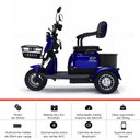 Ver imagem 6 de Triciclo Elétrico - New Smart Pam 1000w Lithium - Azul - Plug And Move