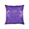 Capa para Almofada em Tecido Jacquard Roxo Medalhão - 1
