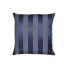 Capa para Almofada em Tecido Jacquard Azul Marinho e Cru Listrado - 1