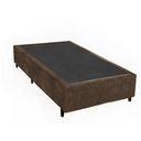 Ver imagem 2 de Cama Box Solteiro Colchão Mola Bonnel Belos Sonhos + Box Suede 60x88x188 Marrom