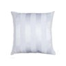 Capa para Almofada em Tecido Jacquard Branco Listrado - 1