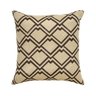 Capa de Almofada para Sofá Geométrico Marrom e Bege - 1
