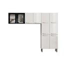 Ver imagem 1 de Cozinha Modulada Bertolini Evidence 3 Peças (2 Armários + 1 Paneleiro) Cpt58 Branco/preto