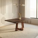 Ver imagem 1 de Mesa Julia 160cm Mesa de Jantar Freijó Retangular 6 Lugares para 6 Cadeiras Base Madeira Maciça Mel