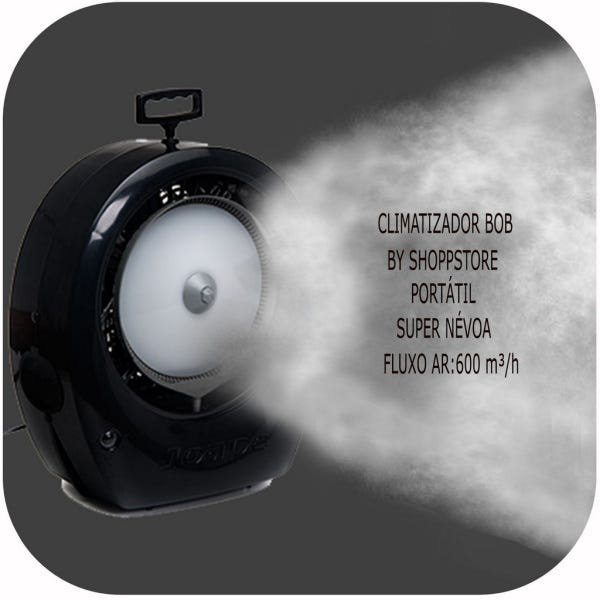 Climatizador de Ar Parede Portátil Bob 2020 by Shoppstore, Névoa 132 W Fluxo Ar:600 m³/h Marca: Joap - 2