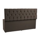 Ver imagem 3 de Recamier Baú 1,60m Madrid Suede Marrom Dal Poz Estofados