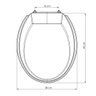 ASSENTO UNIVERSAL OVAL PRIME BRANCO CONVENCIONAL POLIPROPILENO - 4