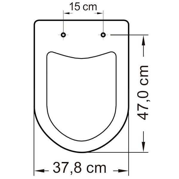 Assento Sanitário Luna Speciale Duraguard Soft Close Polipropileno Palha Tupan - 4