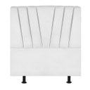 Ver imagem 2 de Cabeceira Solteiro Cama Box Estofada 100 Cm Antonella Corino:branco