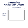Conjunto Cabeceira com Calçadeira Baú Queen 160cm Bege - 3