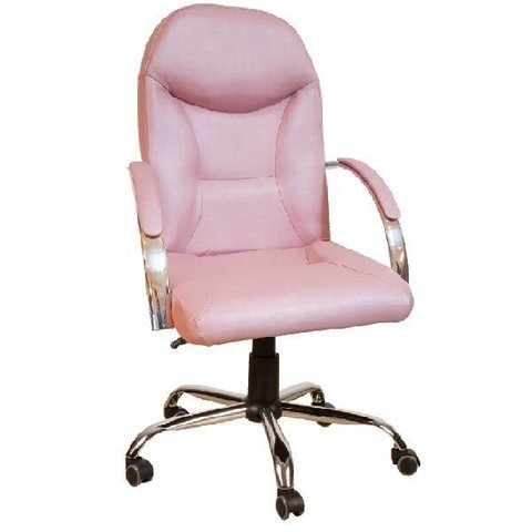 Cadeira de Escritório Day Presidente Nr17 Rosê Gold Base Cromada Ergonômica Comprealegre