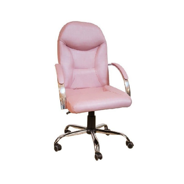Cadeira de Escritório Day Presidente Nr17 Rosê Gold Base Cromada Ergonômica Comprealegre