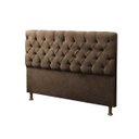 Ver imagem 2 de Cabeceira Mais Calçadeira Baú Casal Queen 160cm Para Cama Box Sofia Suede Marrom