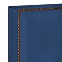 Ver imagem 6 de Cabeceira Cama Box Casal Com Tachas 140 cm Vicenza L02 Suede Azul Marinho - Lyam Decor