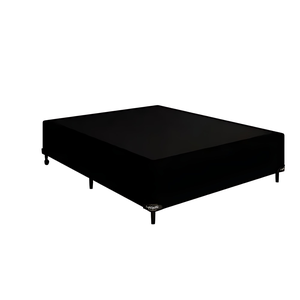 Base de Cama Box Casal 138x188 Preto Suede