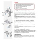 Ver imagem 2 de Cadeira de Escritório Boss Presidente Giratória Branca Cromada Reclínio Rodas Nylon 100% Nacional