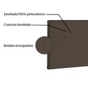 Ver imagem 3 de Cabeceira Painel Quenn Size Estofada Verona 160cm Caramelo