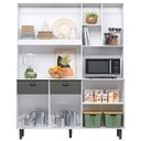 Ver imagem 2 de Kit Cozinha Compacta Eva Nicioli - Branco/Chumbo