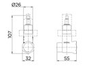 Ver imagem 2 de Registro Pressão (Chuveiro) Base 3/4 Docol