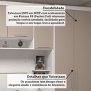 Ver imagem 3 de Quarto Solteiro Alpes 6 Portas 1 Gaveta MDP 97cm Branco Luciane Móveis