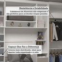 Ver imagem 6 de Quarto Solteiro Alpes 6 Portas 1 Gaveta MDP 97cm Branco Luciane Móveis