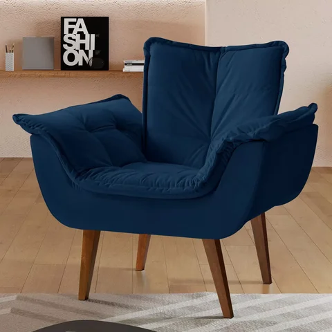 Poltrona Decorativa Estofada Eros Montana Estofados