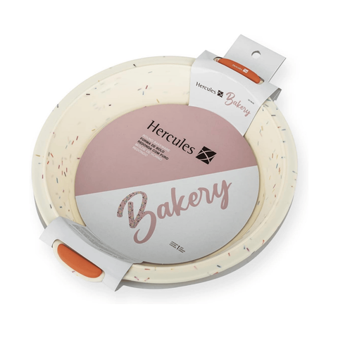 Forma Redonda de Silicone Cabo Laranja 270x53mm Hercules