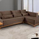 Ver imagem 2 de Sofá de Canto 4 Lugares com Chaise M-174 Estofados Martins Marrom