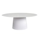 Ver imagem 1 de Mesa de Jantar Cone Oval 244x137cm Laca Branca