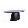 Mesa de Jantar Cone Oval 160x90cm Laca Preta - 1
