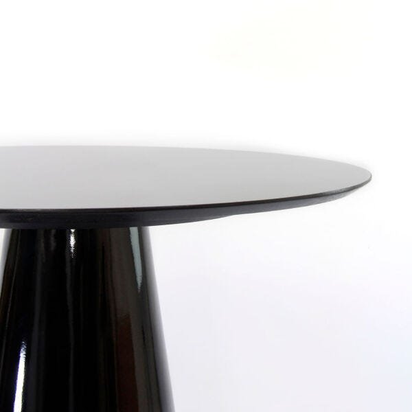 Mesa de Jantar Cone Oval 160x90cm Laca Preta - 2