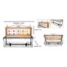 Escorredor de copos talheres pratos galinha caipira rustico cozinha - 2