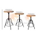 Ver imagem 2 de Conjunto Bistrô Mesa e Banqueta em Ferro e Madeira Lindo para Varanda