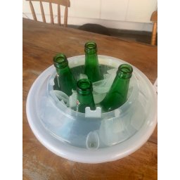 Chopeira Portátil com Manta Térmica para Barril 5L- Branca com Tampa Transparente - 6